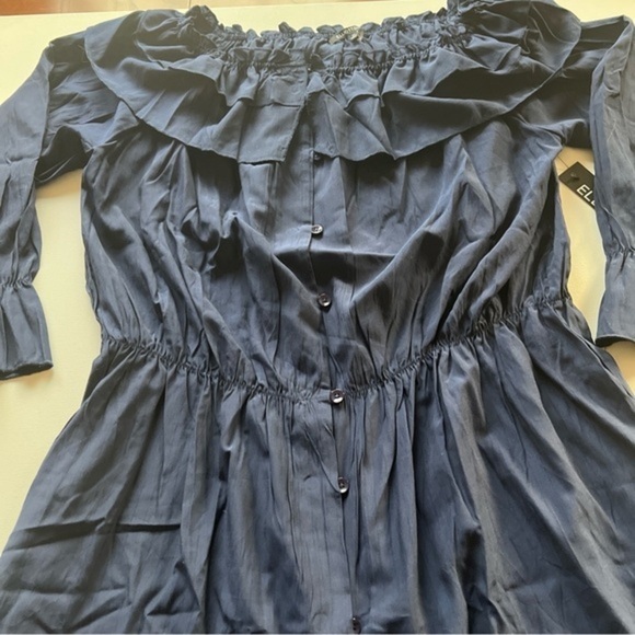 NWT Elliott & Vine Dress Women’s Navy Blue‎ Chambray Size 2XL (A4) - Picture 2 of 7